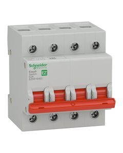 Rozłącznik modułowy EZ9S-63-4, 4NO 63A, 400V AC, dźwignia czerwona