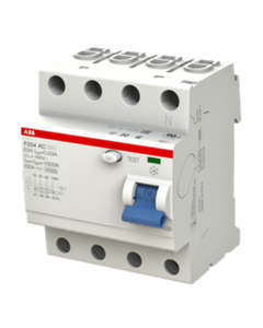 Wyłącznik różnicowoprądowy F204-AC-100/0.03, 4P 100A, 30mA, typ AC