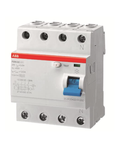 Wyłącznik różnicowoprądowy F204-AC-40/0.1, 4P 40A, 100mA, typ AC