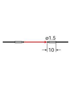 Głowica światłowodowa FT-S21, bariera, tuleja śr. 1.5mm, zasięg STD 315mm, R2, IP67, kabel 2m