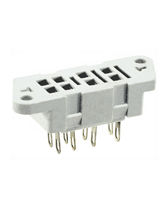 Gniazdo G2M szare, do przekaźników R2M, do lutowania, w otworze płyty