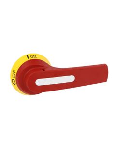 Pokrętło GLX61 żółto/czerwone, do wałka ze sprzęgłem na drzwi, do GL0160..GL0315