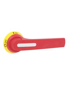 Pokrętło GLX63 żółto/czerwone, do wałka ze sprzęgłem na drzwi, do GL0631..GL1000