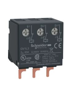 Ogranicznik prądowy GV1L3, 100kA montowany od góry do wyłaczników silnikowych GV2