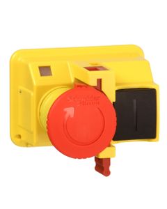 Przycisk awaryjny GV2K04 odblokowanie przez obrót, z blokadą podręczną, do obudowy GV2MC/GV2MP