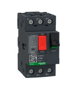Wyłącznik silnikowy GV2ME01AP, 0.1-0.16A, 0,04kW, Icu 100kA, ster. przyciskami