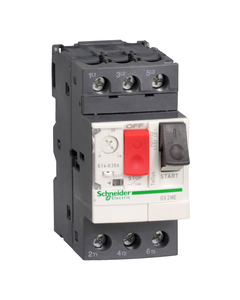 Wyłącznik silnikowy GV2ME01AP, 0.1-0.16A, 0,04kW, Icu 100kA, ster. przyciskami