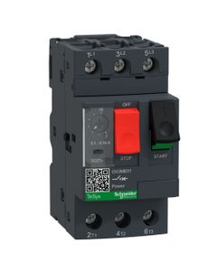 Wyłącznik silnikowy GV2ME01, 0.1-0.16A, 0,04kW, Icu 100kA, ster. przyciskami