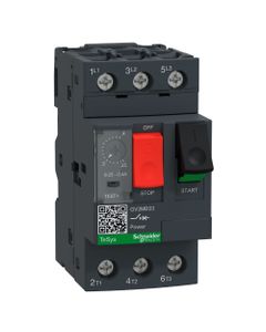 Wyłącznik silnikowy GV2ME03AP, 0.25-0.4A, 0,12kW, Icu 100kA, ster. przyciskami
