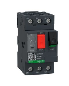 Wyłącznik silnikowy GV2ME05AP, 0.63-1A, 0,37kW, Icu 100kA, ster. przyciskami