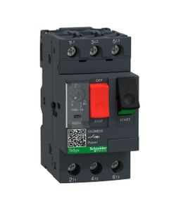 Wyłącznik silnikowy GV2ME05, 0.63-1A, 0,37kW, Icu 100kA, ster. przyciskami