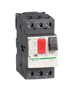 Wyłącznik silnikowy GV2ME06, 1-1.6A, 0,55kW, Icu 100kA, ster. przyciskami