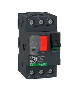 Wyłącznik silnikowy GV2ME10AP, 4.0-6.0A, 3kW, Icu 100kA, ster. przyciskami