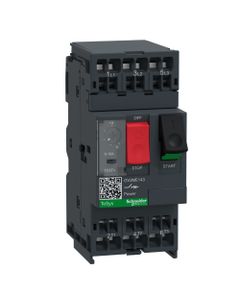 Wyłącznik silnikowy GV2ME143, 6-10A, 4kW, Icu 100kA, ster. przyciskami, zac. sprężynowe