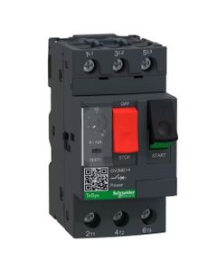 Wyłącznik silnikowy GV2ME14, 6-10A, 4kW, Icu 100kA, ster. przyciskami