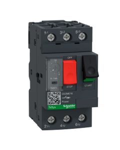 Wyłącznik silnikowy GV2ME16AP, 9-14A, 5,5kW, Icu 15kA, ster. przyciskami