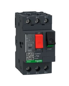 Wyłącznik silnikowy GV2ME20, 13-18A, 7,5kW, Icu 15kA, ster. przyciskami