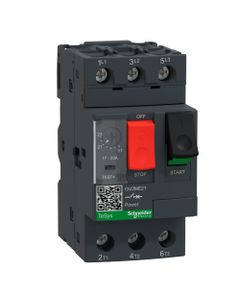 Wyłącznik silnikowy GV2ME21, 17-23A, 10,5kW, Icu 15kA, ster. przyciskami