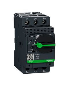 Wyłącznik silnikowy GV2P06, 1-1.6A, 0,55kW, Icu 100kA, ster. pokrętłem