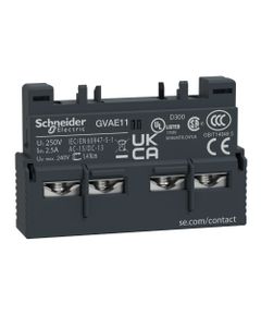 Styk pomocniczy GVAE11, 1NO+1NC montaż czołowy, do wyłączników GV2, GV3