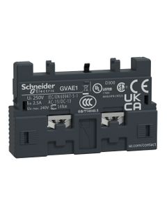 Styk pomocniczy GVAE1, 1NO lub 1NC montaż czołowy, do wyłączników GV2, GV3