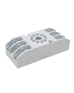 Gniazdo GZ11 szare, do przekaźników R15 3P, zaciski śrubowe, montaż na płycie