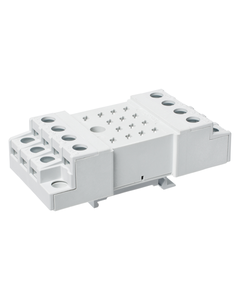 Gniazdo GZ14 szare, do przekaźników R15 4P, zaciski śrubowe, montaż na płycie