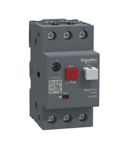 Wyłącznik silnikowy GZ1E02, 0,16..0,25A, 0,06kW, Icu 100kA, ster. przyciskami