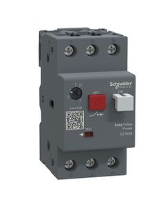 Wyłącznik silnikowy GZ1E04, 0,40..0,63A, 0,18kW, Icu 100kA, ster. przyciskami
