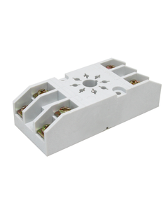 Gniazdo GZ8 szare, do przekaźników R15 2P, zaciski śrubowe, montaż na płycie