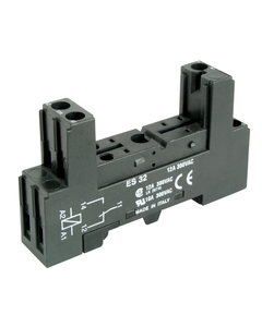 Gniazdo GZ96 (ES 32) czarne, do przekaźników RM96 1P, zaciski śrubowe, na szynę DIN
