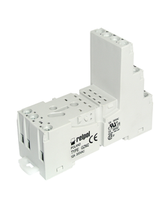 Gniazdo GZM2 szare, do przekaźników R2, R2N, zaciski śrubowe, na szynę DIN