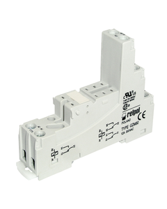 Gniazdo GZM80 szare, do przekaźników RM84, RM85, RM87L, RM87P, zaciski śrubowe, na szynę DIN