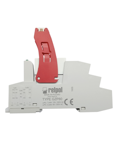 Gniazdo GZP80 szare, do przekaźników RM84, RM85, RM87L, RM87P, RMP8, zaciski Push-in, na szynę DIN