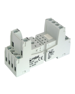 Gniazdo GZT2 szare, do przekaźników R2, R2N, zaciski śrubowe, na szynę DIN