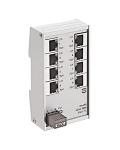 Switch Ethernet niezarządzalny Ha-VIS eCon 2080BT-A, 8-portowy RJ45, 10/100 Mbit, płaska obud. aluminiowa IP30, -40…70°C...