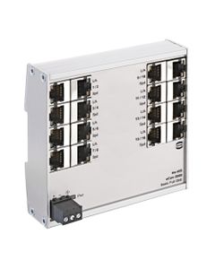 Switch Ethernet niezarządzalny Ha-VIS eCon 2160BT-A, 16-portowy RJ45, 10/100 Mbit, płaska obud. aluminiowa IP30, -40…70°...