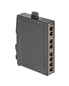 Switch Ethernet niezarządzalny Ha-VIS eCon 3080BT-A, 8-portowy RJ45, 10/100 Mbit, wąska obud. aluminiowa IP30, -40…70°C...