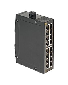 Switch Ethernet niezarządzalny Ha-VIS eCon 3160BT-A, 16-portowy RJ45, 10/100 Mbit, wąska obud. aluminiowa IP30, -40…70°C...