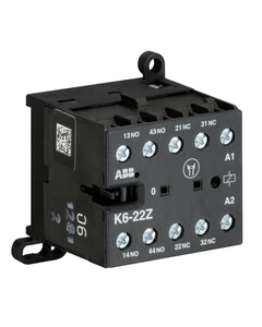 Stycznik pomocniczy K6-22Z-02, 6A, styki 2NO+2NC, cewka 42V AC