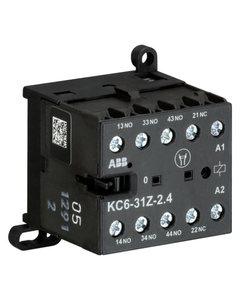 Stycznik pomocniczy KC6-31Z-01, 6A, styki 3NO+1NC, cewka 24V DC