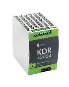 Zasilacz impulsowy KDR 48024, 480W, 24V DC 20A, zasil. 88-264V AC / 124-370V DC, obud. metalowa