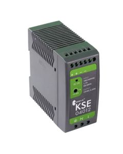 Zasilacz impulsowy KSE 04012P, 40W, 12V DC 3.3A, zasil. 85-264V AC, obud. z tworzywa