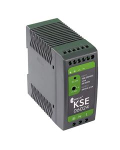 Zasilacz impulsowy KSE 06024P, 60W, 24V DC 2.5A, zasil. 85-264V AC, obud. z tworzywa