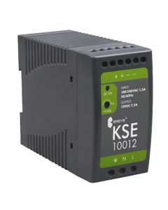 Zasilacz impulsowy KSE 10012P, 90W, 12V DC 7.5A, zasil. 85-264V AC, obud. z tworzywa