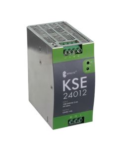 Zasilacz impulsowy KSE 24012M, 168W, 12V DC 14A, zasil. 85-264V AC, obud. metalowa