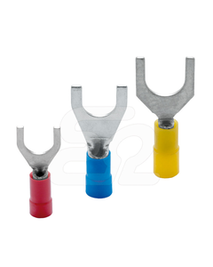 Końcówka widełkowa KWI 0,5/2 izolowana, 0.1-0.5 mm2 (100 szt.)