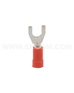 Końcówka widełkowa KWI 1/4 izolowana, 0.75-1 mm2 (100 szt.)