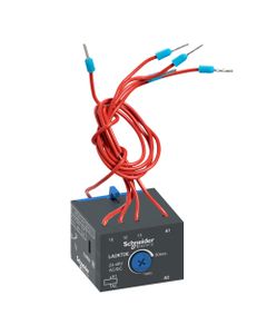Elektroniczny moduł czasowy LA2KT2E, 1NO, zwłoczny, opóźnione załączanie 0.1s…30s, 24-48V AC/DC, czołowy, do styczników ...