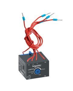 Elektroniczny moduł czasowy LA2KT2U, 1NO, zwłoczny, opóźnione załączanie 0.1s…30s, 110-240V AC, czołowy, do styczników L...